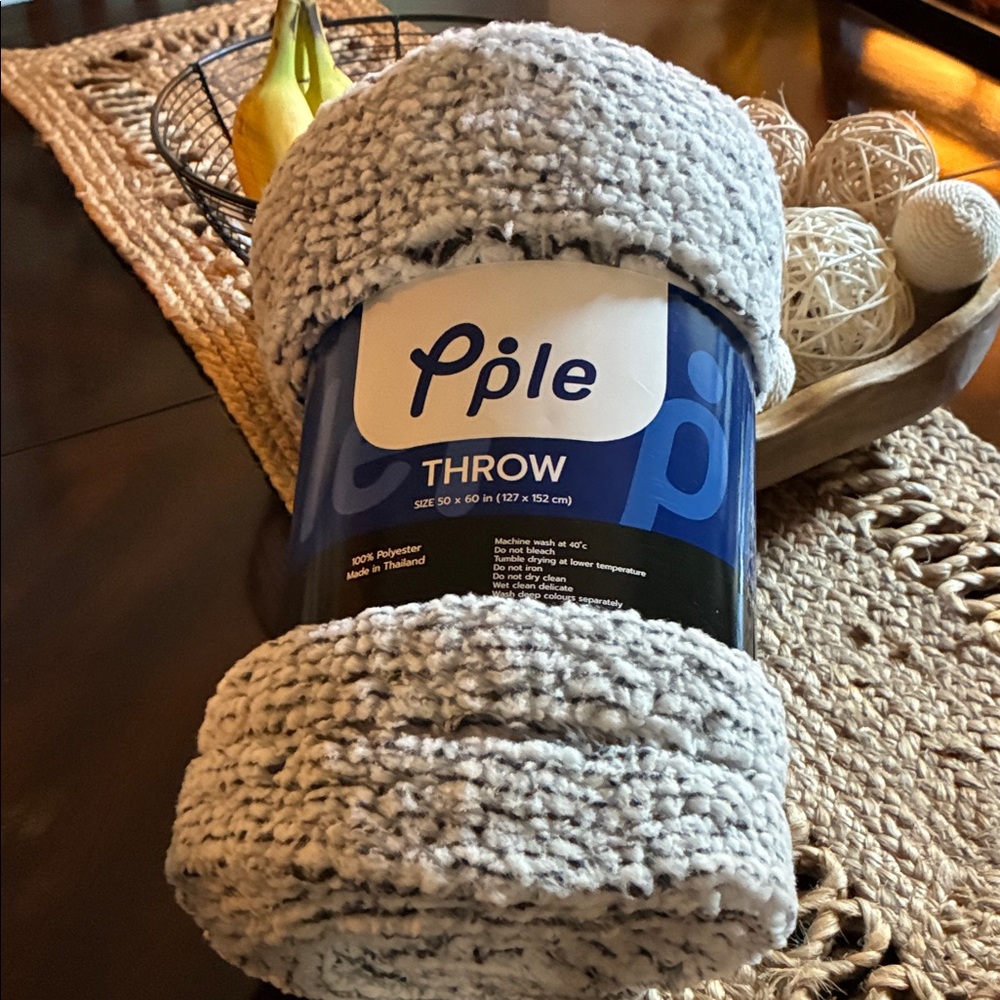 Cream Throw Blanket